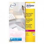 Avery Mini Multipurpose Labels Laser 48 per Sheet 22x12.7mm Clear Ref L7553-25 [1200 Labels] 435889