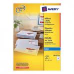 Avery Quick DRY Addressing Labels Inkjet 21 per Sheet 63.5x38.1mm White Ref J8160-100 [2100 Labels] 436094