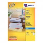 Avery Quick DRY Addressing Labels Inkjet 14 per Sheet 99.1x38.1mm White Ref J8163-100 [1400 Labels] 436108