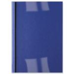 GBC Thermal Binding Covers 6mm Front PVC Clear Back Leathergrain A4 Royal Blue Ref IB451034 [Pack 100]