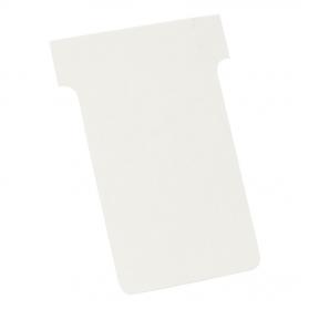 Nobo T-Cards 160gsm Tab Top 15mm W60x Bottom W48.5x Full H85mm Size 2 White Ref 2002002 [Pack 100] 490928