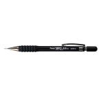 Pentel A315 Automatic Pencil with Rubber Grip and 2 x HB 0.5mm Lead Black Barrel Ref A315-A [Pack 12] 494261