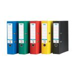 Elba Lever Arch File A4 Coloured Paper on Board Capacity 70mm Assorted Ref 100025220 [Pack 10] 495264