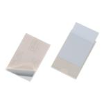 Durable Pocketfix Business Card Pocket Self Adhesive Side Opening 57x90mm Ref 8079 [Pack 10] 495508