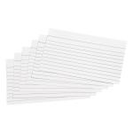 5 Star Office Record Cards Ruled Both Sides 5x3in 127x76mm White [Pack 100] 50256X