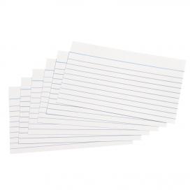 5 Star Office Record Cards Ruled Both Sides 5x3in 127x76mm White [Pack 100] 50256X