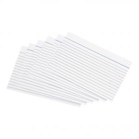 5 Star Office Record Cards Ruled Both Sides 6x4in 152x102mm White [Pack 100] 502578
