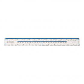 5 Star Office Ruler Plastic Shatter-resistant Metric and Imperial Markings 300mm Clear 513510