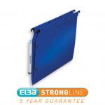 Elba Ultimate Polypro Linking Lateral File Polypropylene 15mm V-base A4 Blue Ref 100330583 [Pack 25] 533676