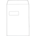 5 Star Value Envelopes Pocket Press Seal Window 100gsm C4 324x229mm White [Pack 250] 553274