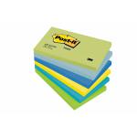 Post-it Colour Notes Pad of 100 Sheets 76x127mm Dreamy Palette Rainbow Colours Ref 655MTDR [Pack 6]