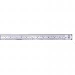 Linex Ruler Stainless Steel Imperial and Metric with Conversion Table 1000mm Silver Ref LXESL100 701812