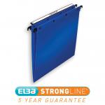 Elba Ultimate Linking Suspension File Polypropylene 15mm V-base Foolscap Blue Ref 100330370 [Pack 25] 710384