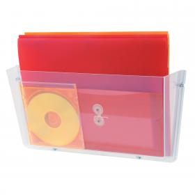 Literature Wall Pocket Unbreakable Landscape A3 Size Crystal 838003