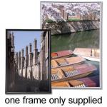 5 Star Facilities Snap Photo Frame with Non-glass Polystyrene Front Back-loading A4 297x210mm Silver 840734