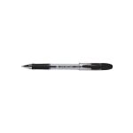 5 Star Elite Rubber Grip Ball Pen Medium 1.0mm Tip 0.5mm Line Black [Pack 12] 908323