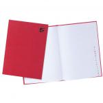 5 Star Office Manuscript Notebook Casebound 70gsm Ruled and Indexed 192pp A4 Red [Pack 5] 912882