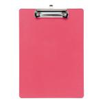 5 Star Office Clipboard Solid Plastic Durable with Rounded Corners A4 Pink 924847