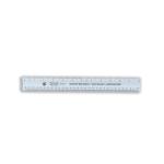 5 Star Office Ruler Plastic Shatter-resistant Metric and Imperial Markings 300mm Blue Tint [Pack 10] 932693