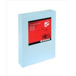 5 Star Office Coloured Card Multifunctional 160gsm A4 Light Blue [250 Sheets] 936372