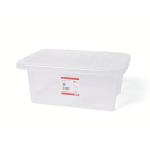 5 Star Office Storage Box Plastic with Lid Stackable 16 Litre Clear 938500