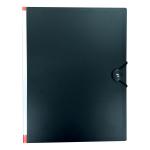 5 Star Office Display Book Hardback Cover Polypropylene 24 Pockets A4 Black 938802