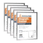 Announce Magnetic Frame A3 Silver (Pack of 5) AA01844 AA01844