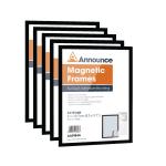 Announce Magnetic Frame A4 Black (Pack of 5) AA01847 AA01847