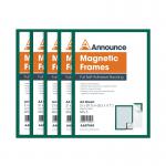 Announce Magnetic Frames A4 Green (Pack of 5) AA07543 AA07543