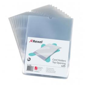 Rexel Nyrex Card Holder Open On Short Edge A5 Polypropylene (Pack 25)