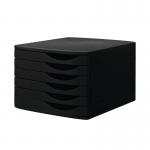Jalema 6 Desktop Plastic Drawers Set Black J76319BLK AL98752