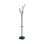 Alba Festival Coat Stand 350x350x1870mm Black PMFESTN ALB00865