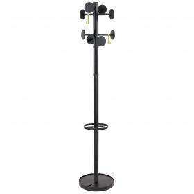 Alba Stan Coat Stand 350x350x1750mm Black PMSTAN3N ALB08186