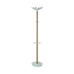 Alba Coat Stand 350x350x1750mm Beech/White ALB90566 ALB90566
