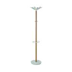 Alba Coat Stand 350x350x1750mm Beech/White ALB90566 ALB90566