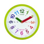 Acctim Lulu Time Teaching Wall Clock 260mm Green 21885 ANG21885