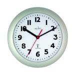 Acctim Parona Radio Controlled Plastic Wall Clock Silver 74317