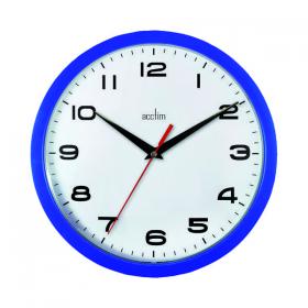 Acctim Aylesbury Wall Clock Blue 92/308 ANG92308