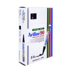 Artline 90 Chisel Tip Permanent Marker Black (Pack of 12) A901 AR80254