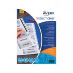 Avery Index Maker Divider 10-Part Punched A4 White 01812061 AV07569