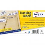 Avery Franking Label 140x38mm 1 Per Sheet Kraft Brn (Pack of 500) FL17 AV08723
