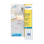 Avery Inkj Mini Label 45.7x25.4mm 40 Per Sheet (Pack of 1000) J8654-25 AV99283