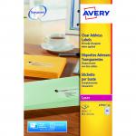 Avery Laser Labels 38x21mm 65 Per Sheet Clear (Pack of 1625) L7551-25 AVL7551
