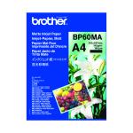 Brother Inkjet Paper Matt A4 Black (Pack of 25) BP60MA BA62851