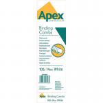Fellowes Apex 6202001 White Plastic Comb 14mm 100pk