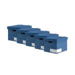Bankers Box Decor Storage Box Blue (Pack of 5) 4483701 BB76836