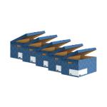 Bankers Box Decor Flip Top Box Blue (Pack of 5) 4484101 BB76840