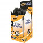 Bic Cristal Ballpoint Pen Medium Black (Pack of 50) 837363 BC10002