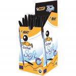 Bic Cristal Soft Ballpoint Pen Medium Black (Pack of 50) 918518 BC34062