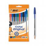 Bic Cristal Ballpoint Pen Medium Assorted (Pack of 10) 830865 BC60112
